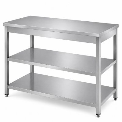 Stainless Steel Open Type Table Sound Deadened Work Top (1000 × 700 × 900 mm)